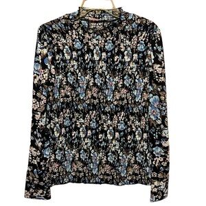 Udel New York Smock Long Sleeve Floral Blouse. Size L
